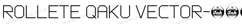 Rollete Qaku Vector字体转换